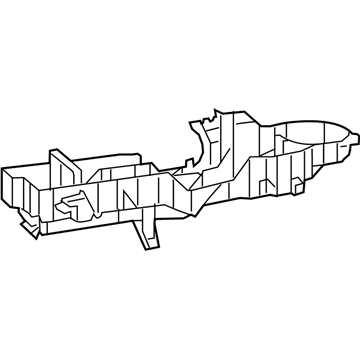 Mopar 68021975AB A/C And Heater Lower Housing 68021975AB Mopar A/C And Heater Lower Housing Illustration 1 of 1