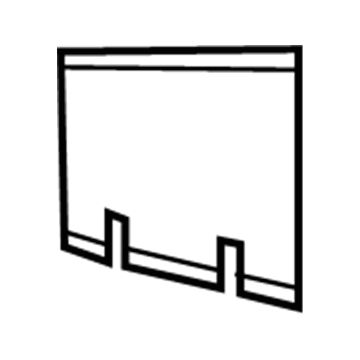68019499AA Mopar BAFFLE-Heater Unit Illustration 1 of 1