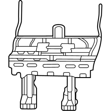Mopar 68544899AA Frame-Third Row Seat Cushion 68544899AA Mopar Frame-Third Row Seat Cushion Illustration 1 of 1