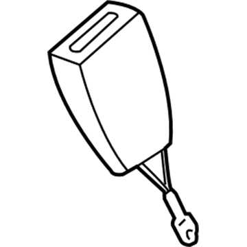 5143299AA Mopar Buckle Half Seat Belt Left Illustration 1 of 1