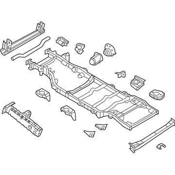 68055134AE Mopar Chassis Frame Illustration 1 of 1