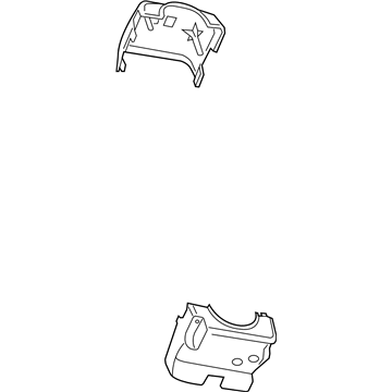 1GY08BD1AA Mopar Steering Column Shroud Illustration 1 of 1