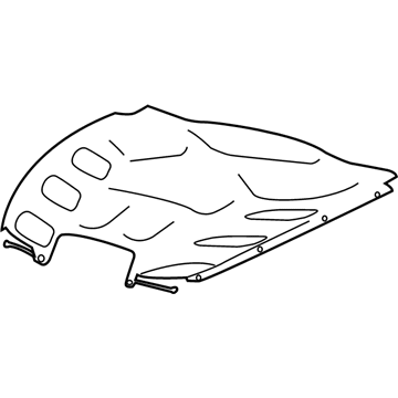 68199796AD Mopar Hood Silencer Illustration 1 of 1