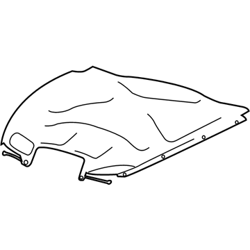 68199795AD Mopar Hood Silencer Illustration 1 of 1