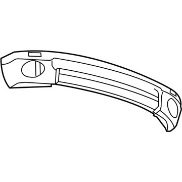 55077960AC Mopar Front Bumper Beam Illustration 1 of 1