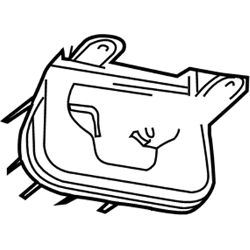 Mopar 4861441AA Vapor Canister Bracket 4861441AA Mopar Vapor Canister Bracket Illustration 1 of 1