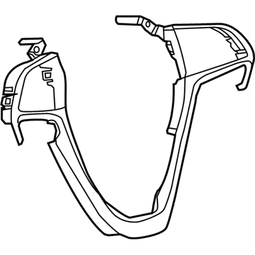5QV36GFAAA Mopar Steering Wheel Bezel Illustration 1 of 1