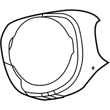 5QV38DX9AB Mopar Cover-Steering Wheel Back Illustration 1 of 1