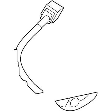 Mopar 68248853AA License Lamp Wiring 68248853AA Mopar License Lamp Wiring Illustration 1 of 1