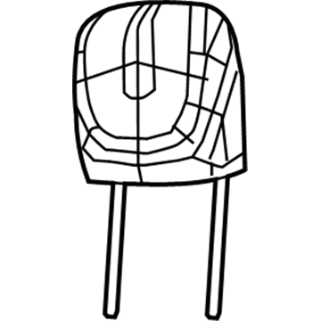 1TE21DX9AD Mopar Front Headrest Illustration 1 of 1