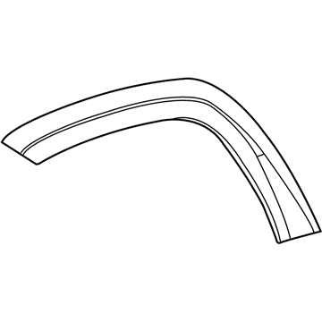 1PC81TZZAK Mopar Wheel Flare Molding Illustration 1 of 1