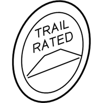 55157318AB Mopar MEDALLION-Fender Front Illustration 1 of 1