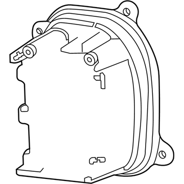 Mopar 68396592AA Heat Sink-Blind Spot Sensor 68396592AA Mopar Heat Sink-Blind Spot Sensor Illustration 1 of 1