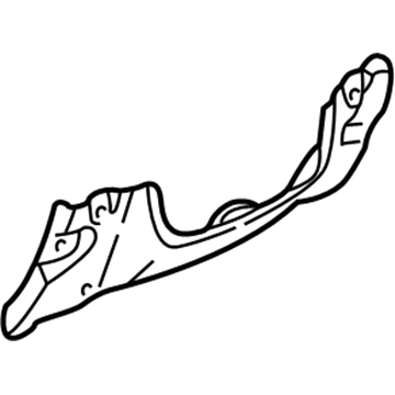 55115187 Mopar Panel Knee Blocker Illustration 1 of 1