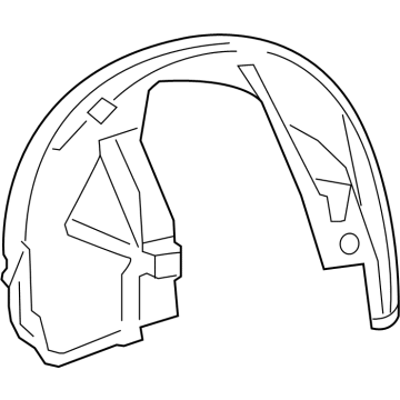 68083028AH Mopar Splash Shield Illustration 1 of 1