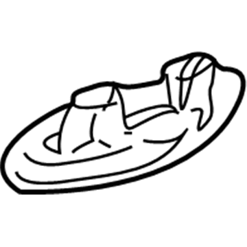 2006 Chrysler Sebring Door Handle - QA51TZZAF