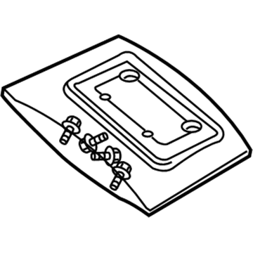 55364761AB Mopar Kit-License Plate Illustration 1 of 1