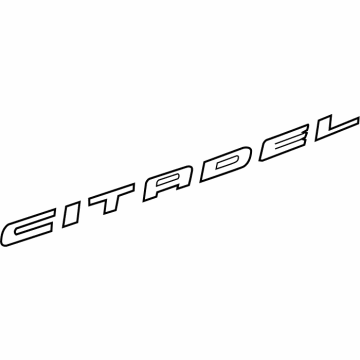 68298746AA Mopar NAMEPLATE-LIFTGATE Illustration 1 of 1