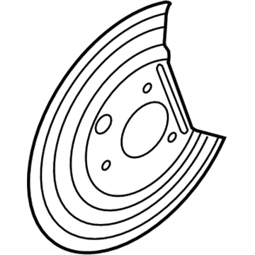 2009 Dodge Durango Brake Dust Shield - 52010492AD