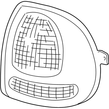 Mopar 68241335AA Tail Stop Turn Lamp 68241335AA Mopar Tail Stop Turn Lamp Illustration 1 of 1
