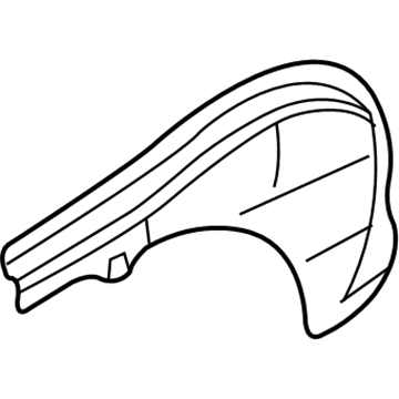 5008096AB Mopar Extension-Quarter Inner Lower Illustration 1 of 1