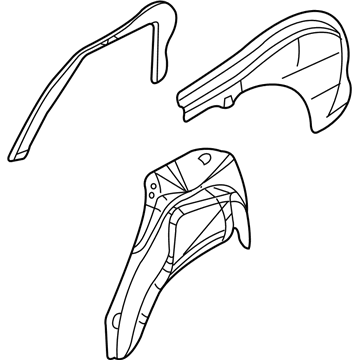 5014734AE Mopar Inner Quarter Panel Illustration 1 of 1