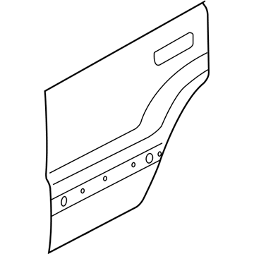 55176908AD Mopar Rear Door Illustration 1 of 1