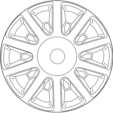 4726433AA Mopar Wheel Cover Illustration 1 of 1
