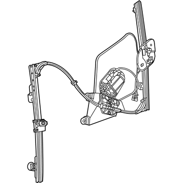 4865610AI Mopar Door Window Regulator Illustration 1 of 1