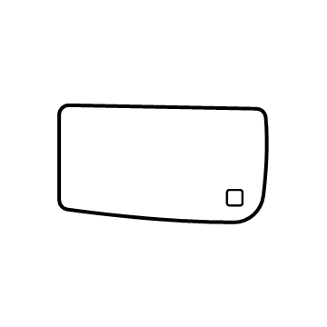 68620334AA Mopar GLASS-SPOTTER MIRROR REPLACEMENT Illustration 1 of 1