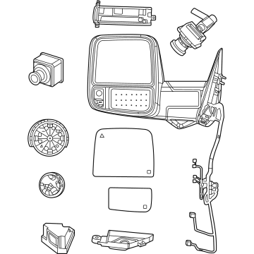 2024 Ram 3500 Car Mirror - 68509665AD