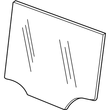 68256339AA Mopar Rear Door Glass Illustration 1 of 1
