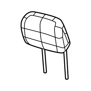 6CL861X8AC Mopar Front Headrest Illustration 1 of 1