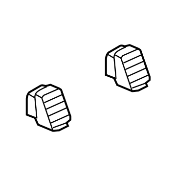XB08DX9AA Mopar Air Conditioning & Heater Outlet Illustration 1 of 1