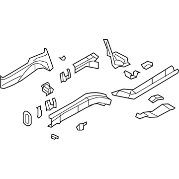 Mopar 5074803AL Frame Front Rail 5074803AL Mopar Frame Front Rail Illustration 1 of 1