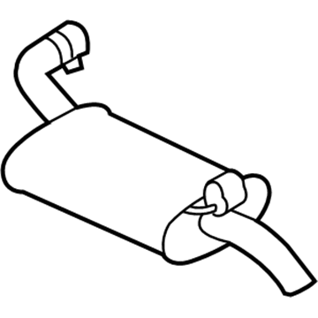 4581361AG Mopar Exhaust Resonator Illustration 1 of 1