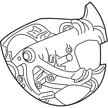 1PS341TVAA Mopar Steering Wheel Back Cover Illustration 1 of 1