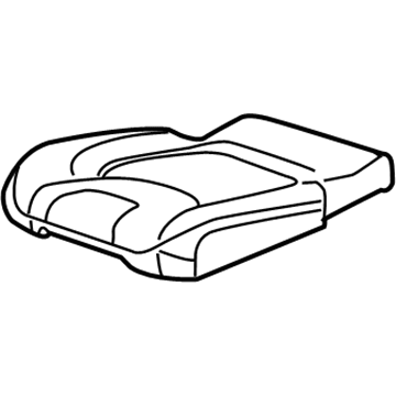 Mopar 5YT48DX9AC Rear Seat Cushion Cover Right 5YT48DX9AC Mopar Rear Seat Cushion Cover Right Illustration 1 of 1