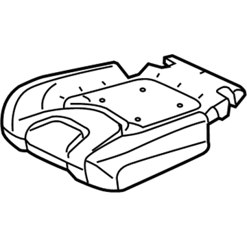 68193954AB Mopar Seat Cushion Foam Rear Right Illustration 1 of 1