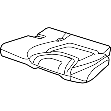 5RA85LU5AE Mopar Rear Seat Cushion Cover Left Illustration 1 of 1