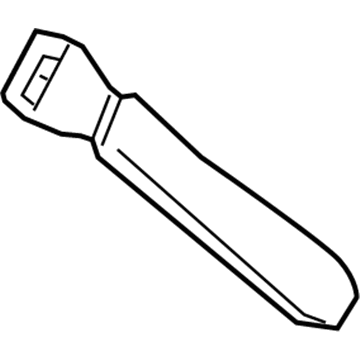 Mopar TQ091L5AB Buckle Half Seat Belt TQ091L5AB Mopar Buckle Half Seat Belt Illustration 1 of 1