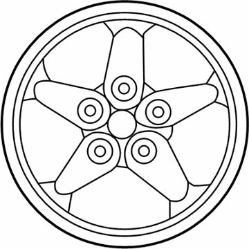 2001 Jeep Wrangler Spare Wheel - 5DR19TAE