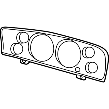 4828962AB Mopar Instrument Cluster Lens Illustration 1 of 1