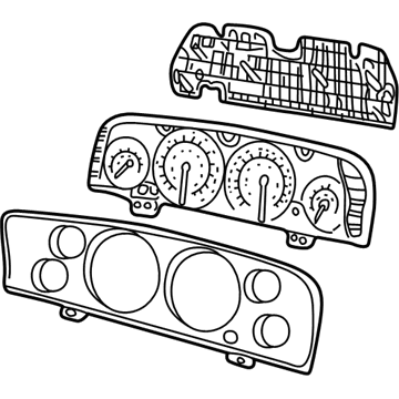 56010582AE Mopar Cluster Illustration 1 of 1