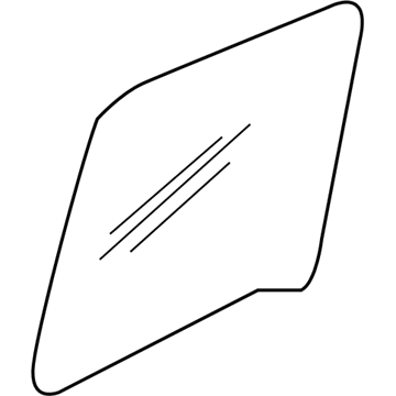 Mopar 55359423AB Rear Door Glass 55359423AB Mopar Rear Door Glass Illustration 1 of 1