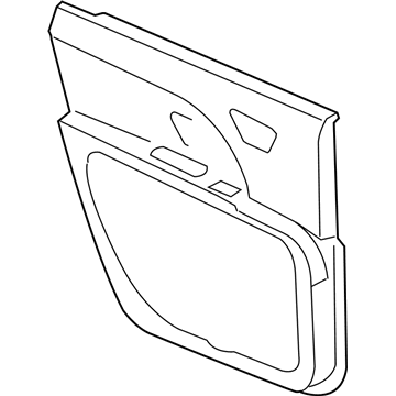 1QF271XLAH Mopar Rear Door Trim Panel Illustration 1 of 1