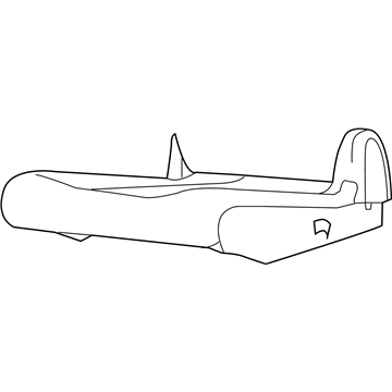 Mopar 1QW411D5AA Second Row Rear Seat-Seat Cushion Cover 1QW411D5AA Mopar Second Row Rear Seat-Seat Cushion Cover Illustration 1 of 1