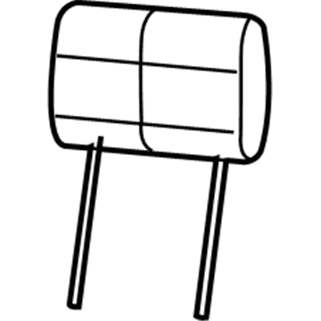 1SJ601D5AA Mopar Front Headrest Illustration 1 of 1