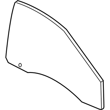 68082406AC Mopar Front Door Glass Illustration 1 of 1