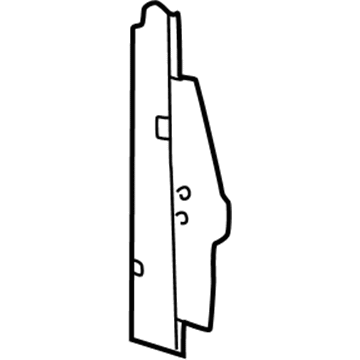 52079767AE Mopar Radiator Side Air Seal Illustration 1 of 1